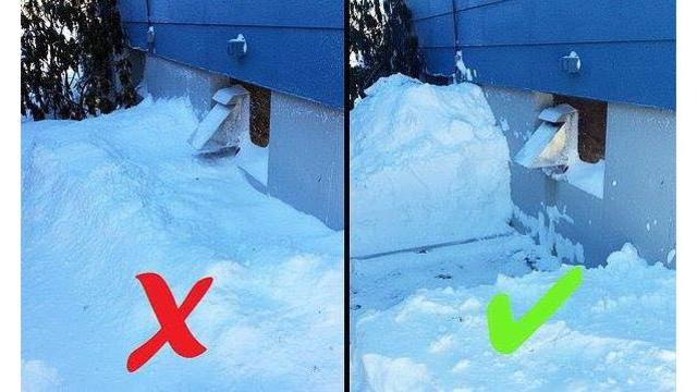 Niagara has seen its biggest snow fall yet, please remember to clear the snow from hydrants and from around all of the vents in your home - many furnaces and hot water tanks need to pull fresh air in and put fumes out... keep them clear