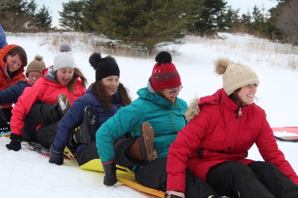 khovhorses's tweet photo. So glad to have fun,crazy co-workers &amp; friends 🥰 #nswinter #villagehistoriqueacadienns https://t.co/VDgLHnTIsg