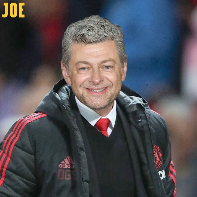 Andy Serkis is Ole Gunnar Solskjaer...