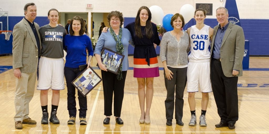 ON THIS DAY: February 16, 2014 - CWRU's Brooke Orcutt recorded her third double-double of the season as the women's basketball team defeated Emory, 67-62, on Seniors' Day at Horsburgh Gym...Orcutt totaled 18 points, a game-high 11 rebounds and four assists #BlueCWRU #CWRU