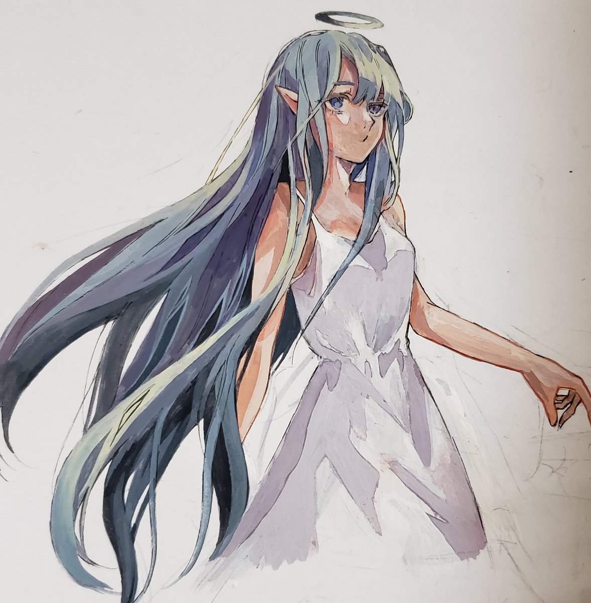 絵描きさんのイラスト加工前と加工後がみたい そちら 低浮上のイラスト