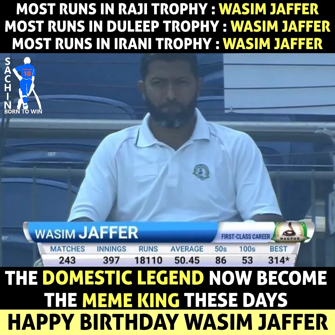 Happy Birthday Wasim Jaffer    