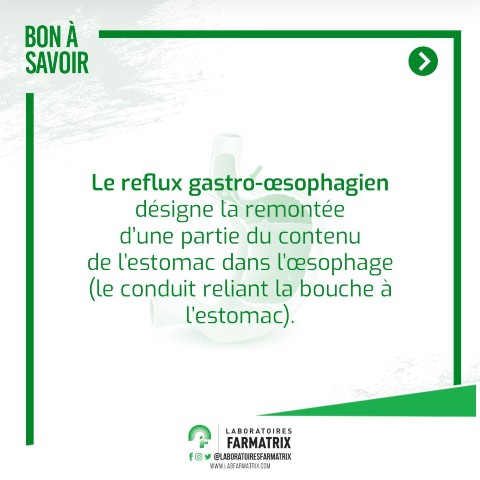 LFarmatrix's tweet photo. "Le reflux gastro-oesophagien designe la remontée d'une partie du contenu de l'estomac dans l'œsophage "
Bon à savoir !
#santé #brûlures #Estomac #conseils #Laboratoires #Farmatrix #produitdequalité #Swipe ! https://t.co/s1AlgBVfmZ