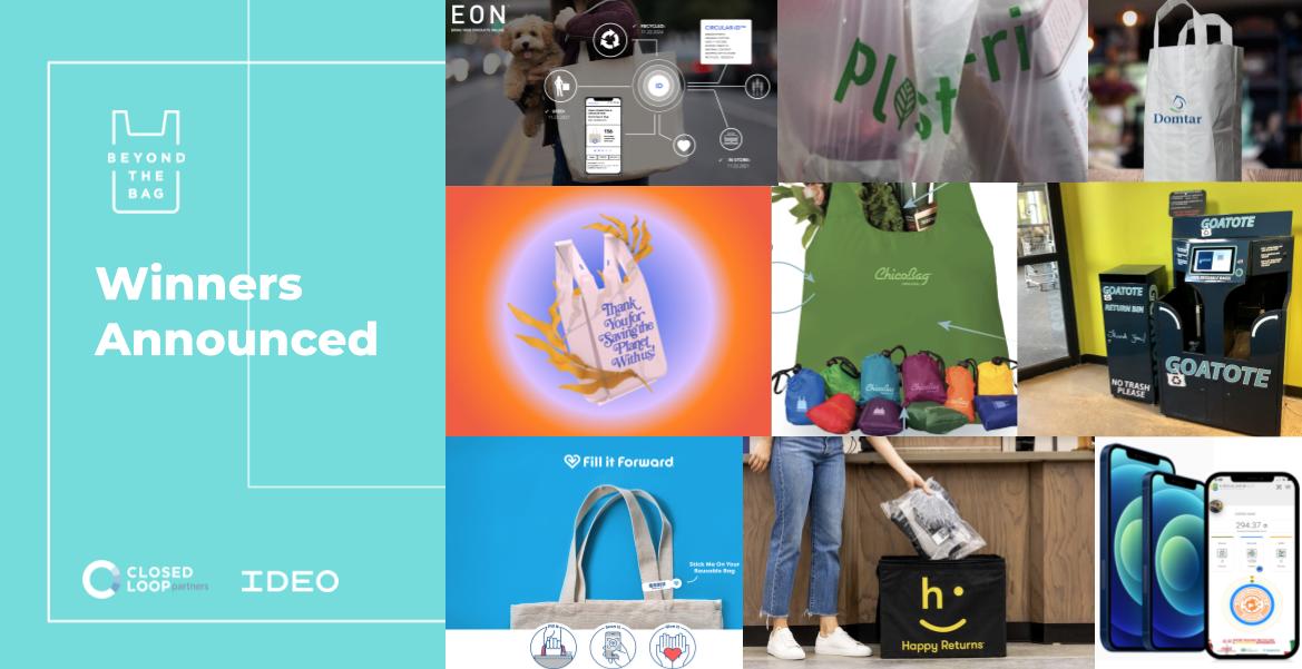 Congratulations to the 9 #BeyondtheBag Challenge Winners! Our Consortium to Reinvent the Retail Bag is proud to announce the reuse and refill models, enabling technologies and innovative materials paving a more sustainable future for the retail industry. bit.ly/3p4FePe