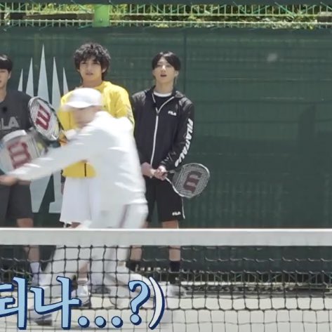 thread of jungkook standing in run ep 129