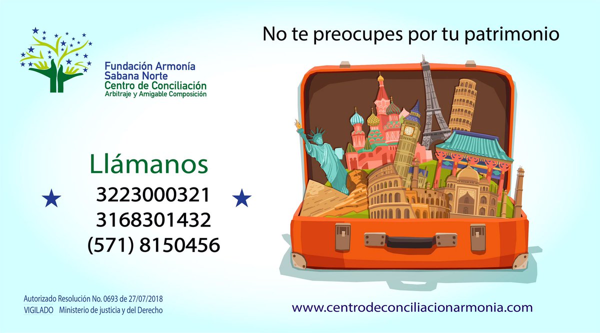 con_armonia's tweet image. Te acompañamos en la prevención de eventuales conflictos legales, estudiamos tus propósitos de emprendimiento y protección de tu patrimonio 
#tramiteslegalescolombia #conciliacióncolombia #insolvenciaeconómica #resoluciondeconflictos #abogadoscolombia #asesoramientojuridico