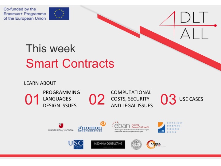 Happening this week #DLT4All 
Join us for live classes on Smart Contracts ! 
👉bit.ly/3qhHGTD