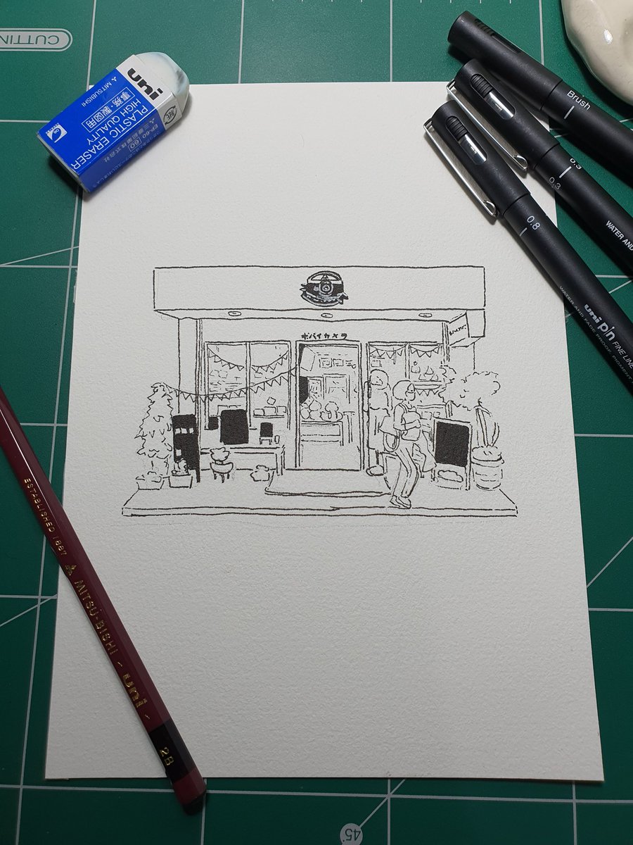 sora_sketcher's tweet photo. ตัดเส้นนน
#Drawingwithuni #unithailand https://t.co/G7mBVj1ery