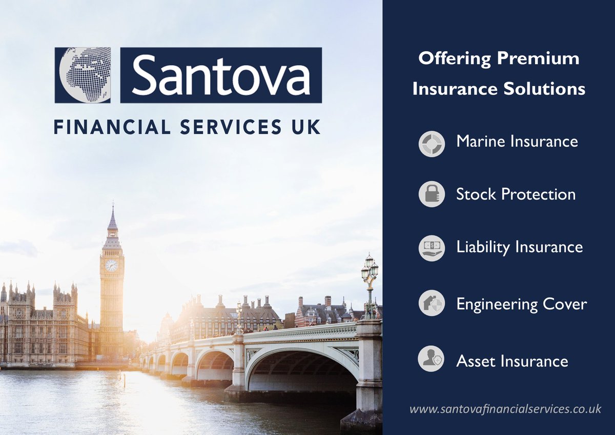 Santova Financial Services UK offers bespoke commercial, marine and specialist insurance solutions, providing comprehensive cover at competitive rates.

Contact us on uk.insurance@santova.com, or visit our website at santovafinancialservices.co.uk.