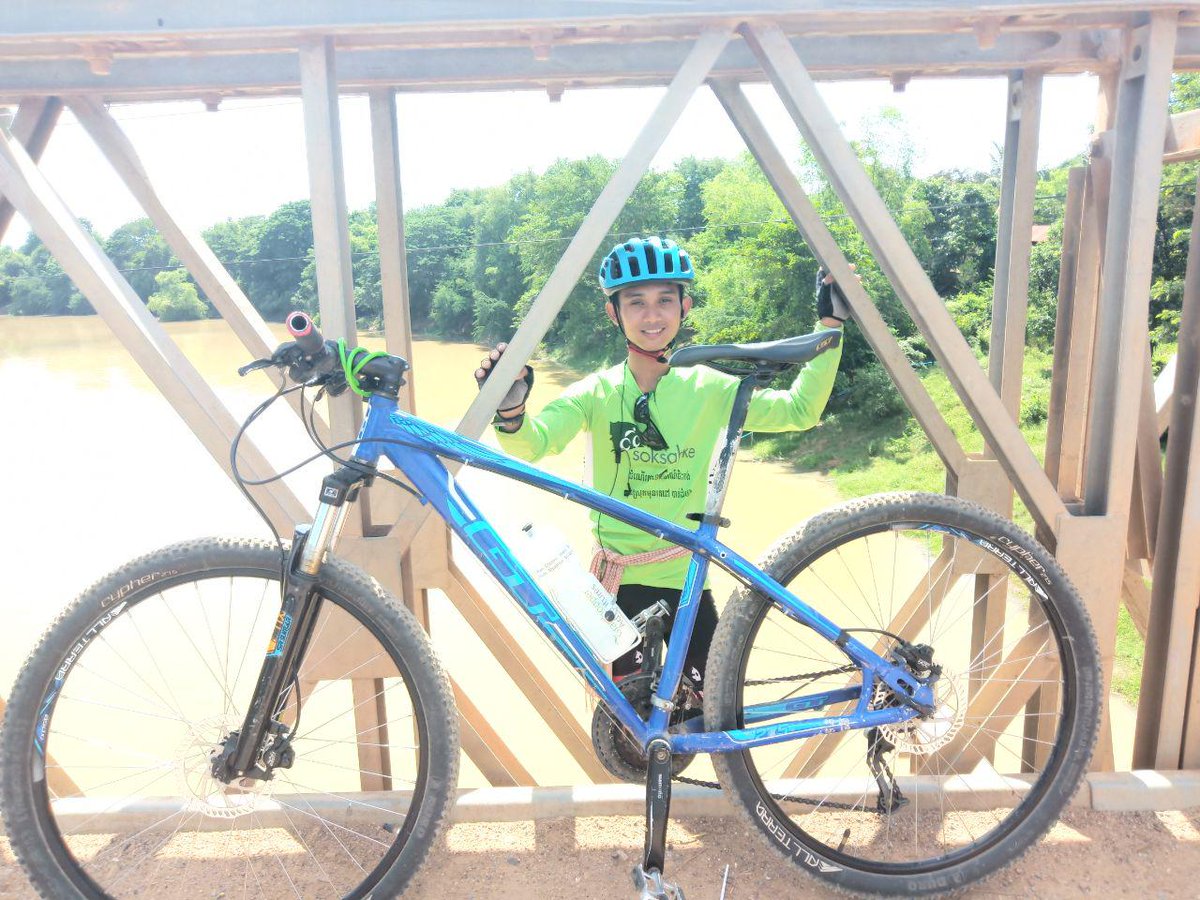 The smiling of hope of young university student as tour guide through vocational training and passionate to build up English capacity while leading tour. #soksabike #socialenterprise #providevocationaltraining #battambang