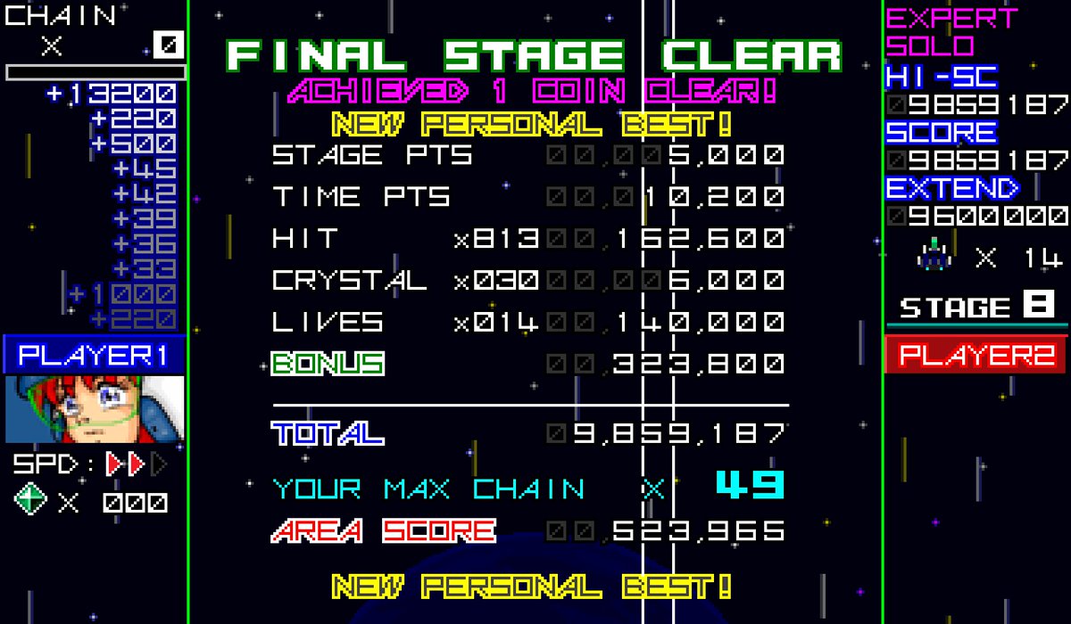 Gattan_anman's tweet image. SOLOモードのEXPERTも、頑張れば1000万点行けるかもしれない。 #RagingBlasters #レイジングブラスターズ