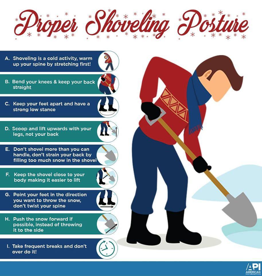 simcoecountyPS's tweet photo. There is a lot of snow around the County today, take your time on the roads and remember these handy tips to make shoveling a little safer!  #Paramedics #SnowDay #SnowDay2021 #snow #cleandriveway https://t.co/lqLO4tacPk