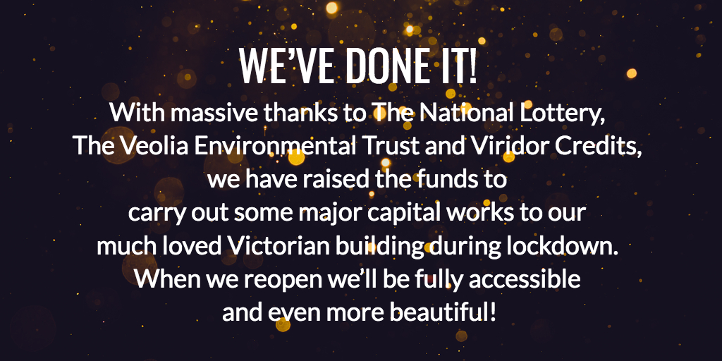 The Edge (@theedgemcr) on Twitter photo WE’VE DONE IT!
With massive thanks to <a href="/TNLComFund/">The National Lottery Community Fund</a>, <a href="/veoliaenvtrust/">Veolia Environmental Trust</a> and @ViridorCredits we have raised the funds to carry out some major capital works to our much loved Victorian building during lockdown.
When we reopen we’ll be fully accessible and even more beautiful! WE’VE DONE IT!
With massive thanks to <a href="/TNLComFund/">The National Lottery Community Fund</a>, <a href="/veoliaenvtrust/">Veolia Environmental Trust</a> and @ViridorCredits we have raised the funds to carry out some major capital works to our much loved Victorian building during lockdown.
When we reopen we’ll be fully accessible and even more beautiful!