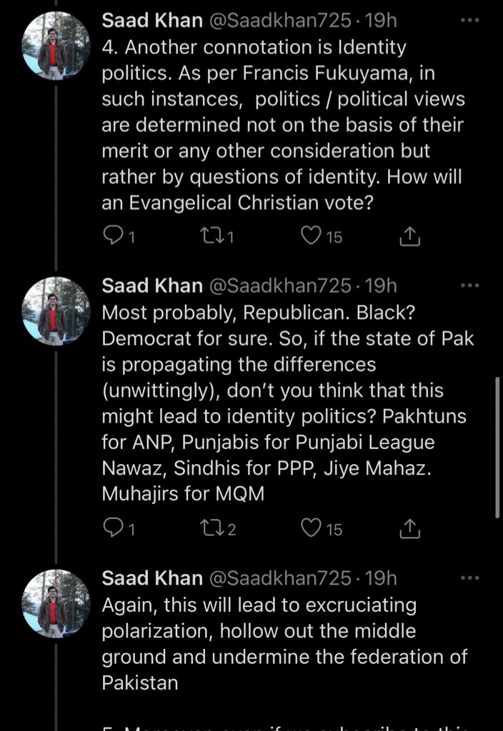 4. Bringing up Identity politics once again colludes to my point of viewing mere acceptance of local history as an ethno nationalist movement. Teaching a Punjabi kid about Jasrat Khokar or a Pashtun kid about Khushal will not make them raise flags of independence.