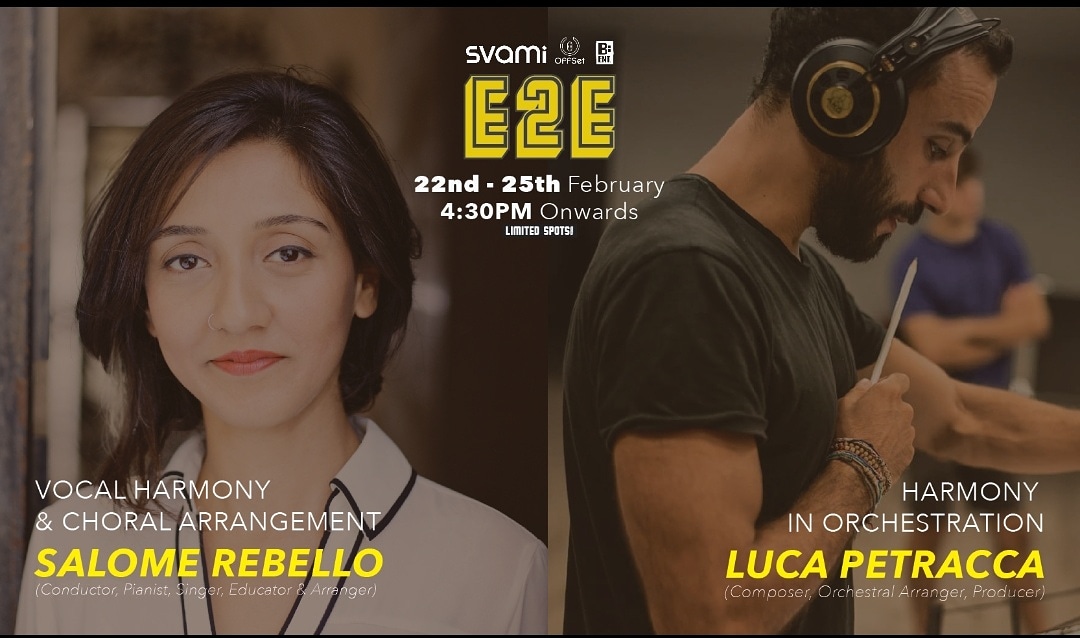 OffSetEd's tweet image. Wrapping up season 1,OFFSET Education gears up to host the last session on HARMONY!
Starting on the 22nd of February we have choir conductor, Salome Rebello on vocal harmony||choral arrangement &amp;amp; Composer Luca Petracca on harmony in orchestration. 
@SvamiDrinks @bentindeed