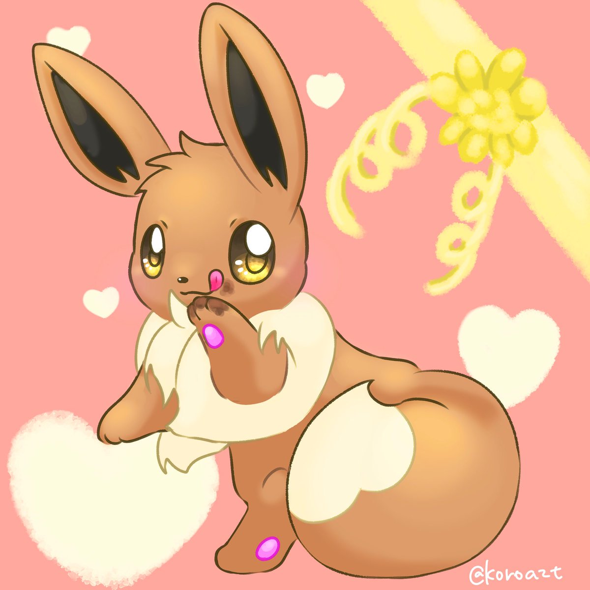 ポケモン ポケモン版深夜の真剣お絵描き60分一本勝負 遅刻バレンタインイーブイ ころのイラスト ポケモン ポケモン版深夜の真剣お絵描き60分一本勝負 遅刻バレンタインイーブイ ころのイラスト