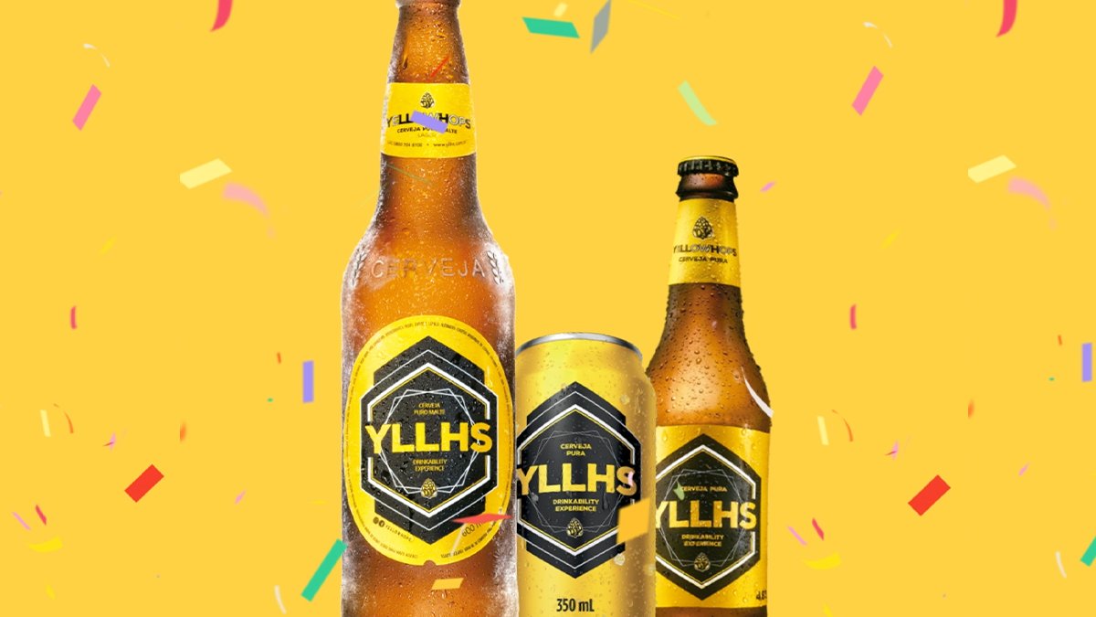 Yellowhops's tweet photo. O Carnaval foi adiado, mas ainda dá pra comemorar hoje. Vista a fantasia, compre o confete, a serpentina e o pack de YellowHops, e faça a folia em casa com o Bloco dos Lúpulos Amarelos!
  
#YellowHops #Yellow #Carnaval https://t.co/iteN9B47Zc