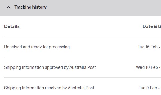 MattThyer's tweet photo. #Kogan's misleading shipping! Waiting on single, small, item (< 50 gms unboxed) from Kogan Marketplace. Shipping guide, says ..."within 1-5 business days (usually 1-2 days!) with"... "Standard Delivery". Kogan advise dispatch 8-Feb, AusPost didn't receive the item until 16-Feb! https://t.co/P5VEc19hO1