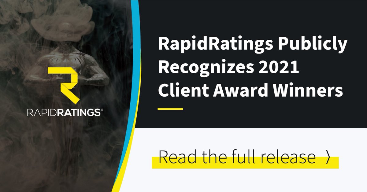 RapidRatings's tweet photo. Congratulations to each of our 2021 Client Awards Winners: @DematicGlobal, @Verizon, and @BDandCo! 

Read the full release here: https://t.co/0RZ5lsm9F3

#ReAlign #financialhealthratings #RapidRatings #riskmanagement #supplychain #supplychainrisk https://t.co/yAJuaZRjrQ
