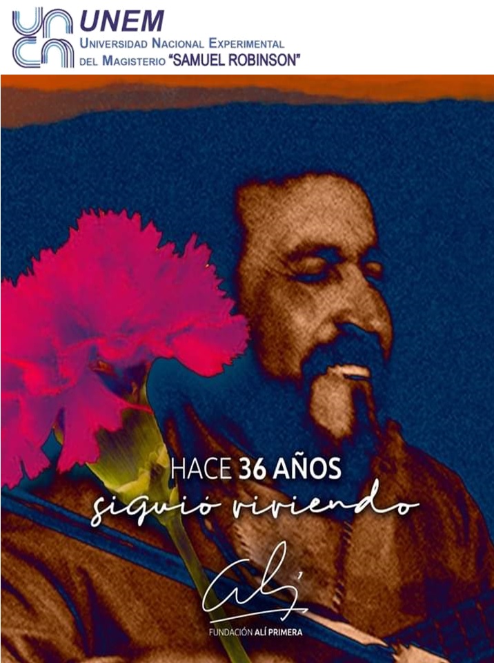 SomosUnem's tweet photo. Hoy recordamos la siembra de nuestro Padre Cantautor Alí Primera. Profeta del pueblo, con su canto de esperanza y de resistencia, para no desmayar en a lucha contra el imperialismo. ¡Venezuela jamás te olvida! @NicolasMaduro @psuvaristobulo @CTrompiz2 #Aliprimera https://t.co/JiHD8kezOE