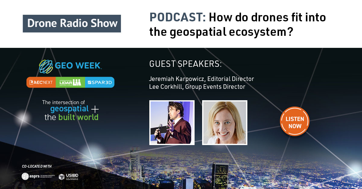 How do drones fit into the geospatial ecosystem? Hear from Jeremiah Karpowicz, Editorial Director and Lee Corkhill, Group Events Director to get their take on it here: bit.ly/36W44uG