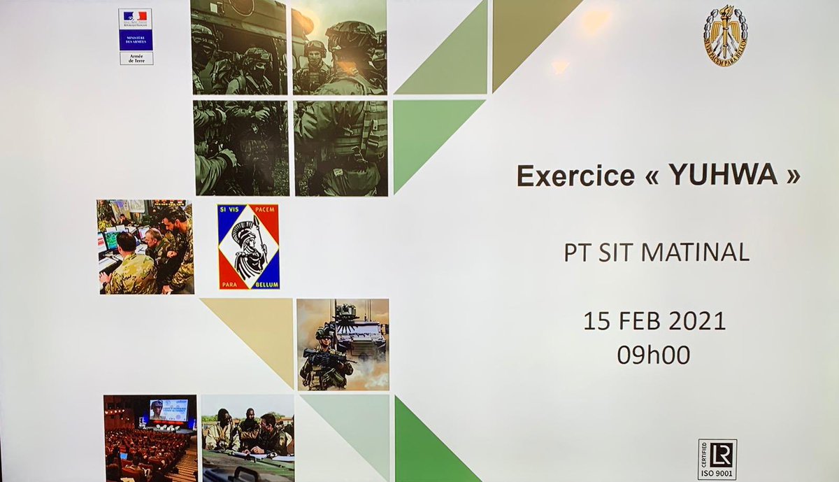 EdgTerre's tweet photo. During two weeks @EdGTerre, French and allied officers as well as civilian auditors are training in conception of high intensity warfare (#VisionStrategique du @CEMAT_FR) at the brigade level (Exercise #YUHWA) https://t.co/T4HHrjzbNp