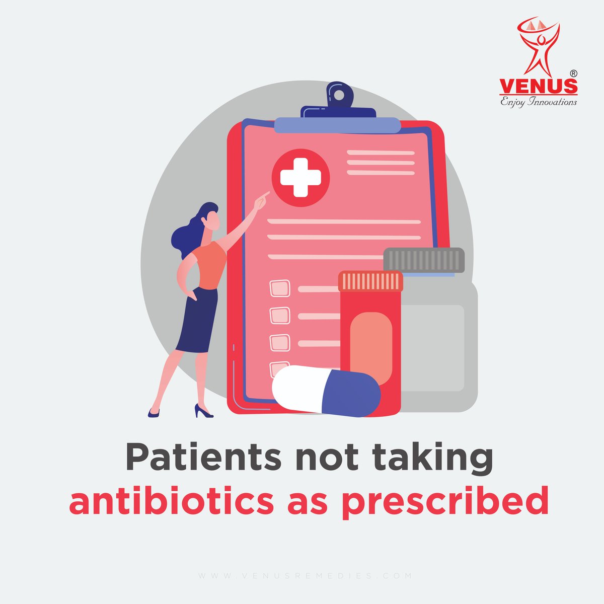 remediesvenus's tweet photo. Our actions can increase resistance, developing and spreading of Antibiotic Resistance. Such actions include:
Read more: https://t.co/82JDtQQJUD
#venusremedies #healthcare #Health #AMR #AntimicrobialResistance #WHO #Antibiotics #pharmacare #toppharma #pharmacy https://t.co/dp9ZMzXoag