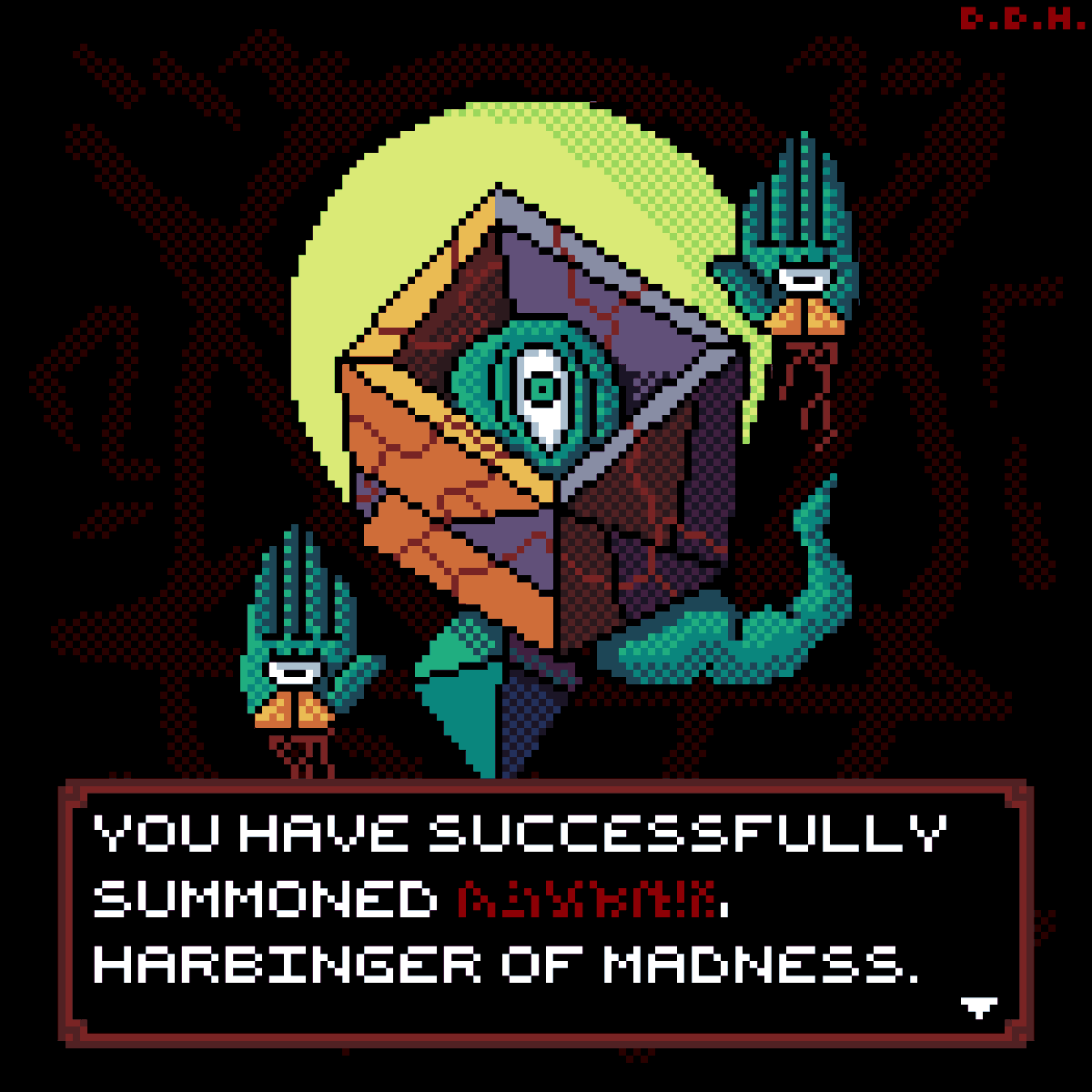 Dead_Demon_Head's tweet photo. Geometrical forms are not my strenght but hey, I tried something different.
Let the madness begin!
#pixelart #pixelartist #monsterdesign #gameidea #pixelmonster #horror #eldritch #eldritchhorror https://t.co/zvcopbV4wc