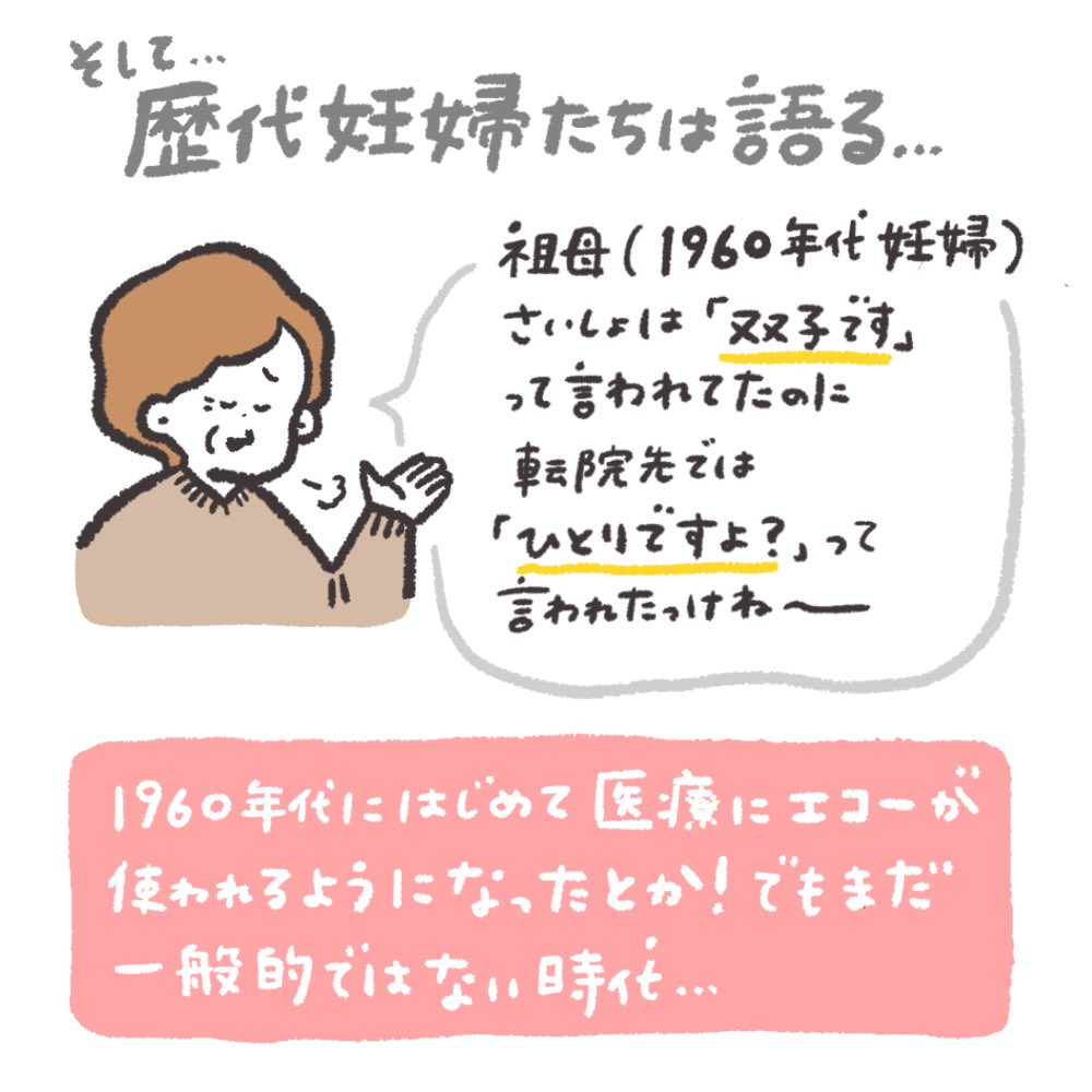 祖母、母、私で経産婦&妊婦トークしてきた🤰エコーの進化ってすごいな…ありがたいな…!! 