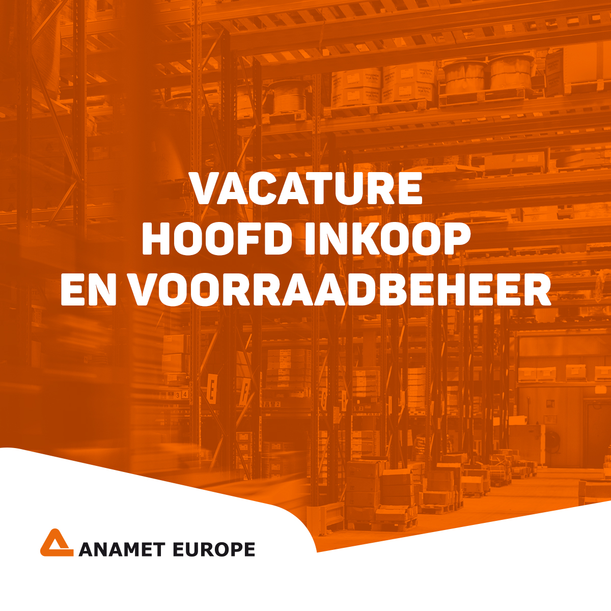 AnametEurope's tweet photo. Anamet Europe is op zoek naar een nieuwe collega! Ken je iemand of heb je zelf interesse? De volledige vacaturetekst vind je op: https://t.co/lqwNx0bwss
#vacature #anameteurope #everexpanding https://t.co/kvQw70CGZC