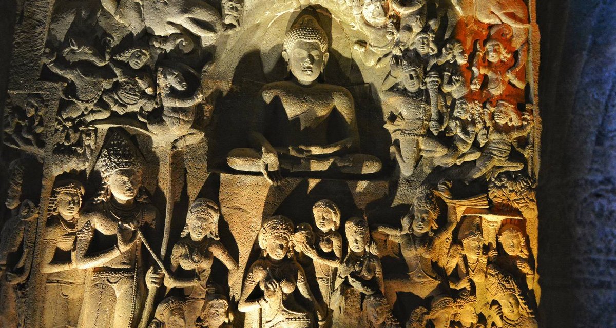 lakshmism3's tweet photo. @shankar_khushi She is giving a glipmse of our Indian culture we should be proud of. The below picture is of Ajanta and Ellora caves https://t.co/p5ceQed7Gy