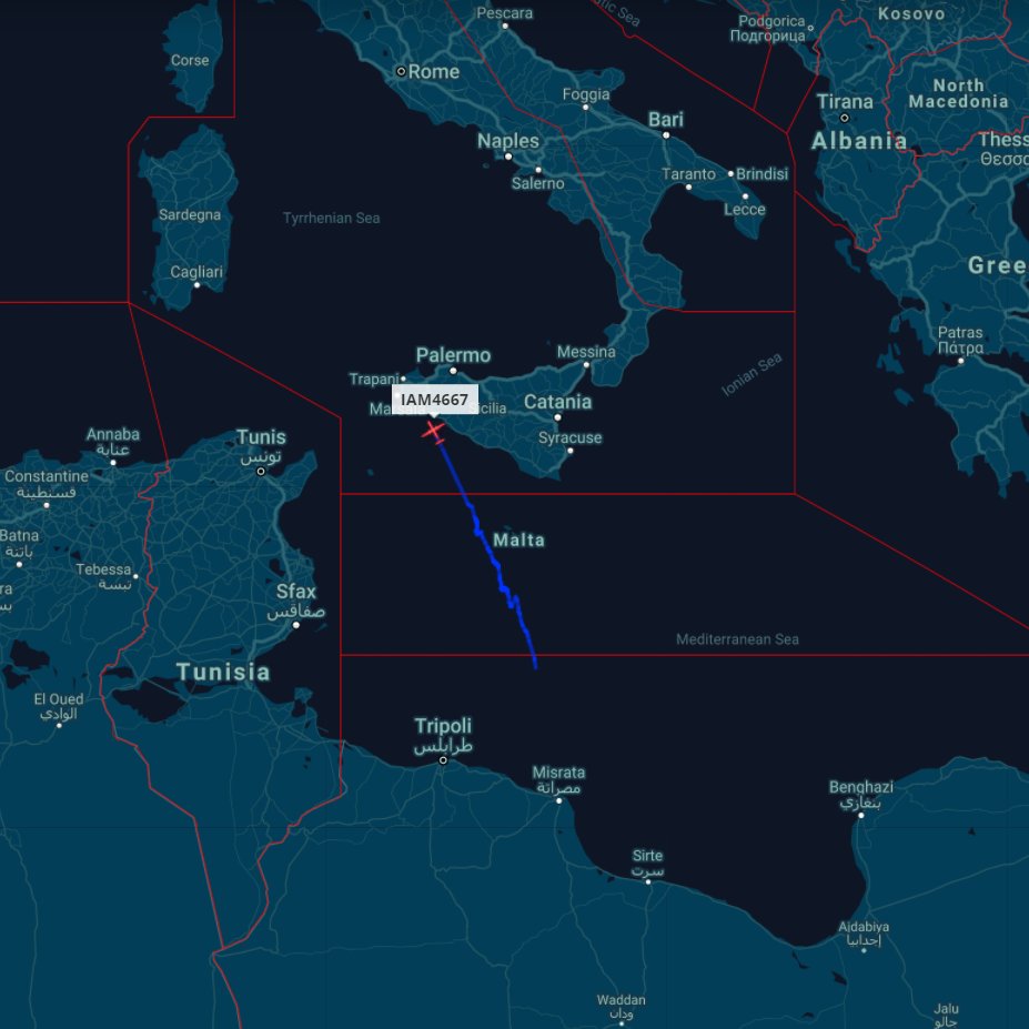 scandura's tweet photo. 2⃣
2021-02-16
1423z ⏱️ 15:23 CET
🛩️ Italian Air Force 🇮🇹 Lockheed Hercules C-130 #MM62180 c/s #IAM4667* is returning to Pisa San Giusto AB from Misrata.
* MIASIT mission https://t.co/SnybX3dVmc
#Libya #Libia #Misrata #Misurata https://t.co/ysLEPmYylf