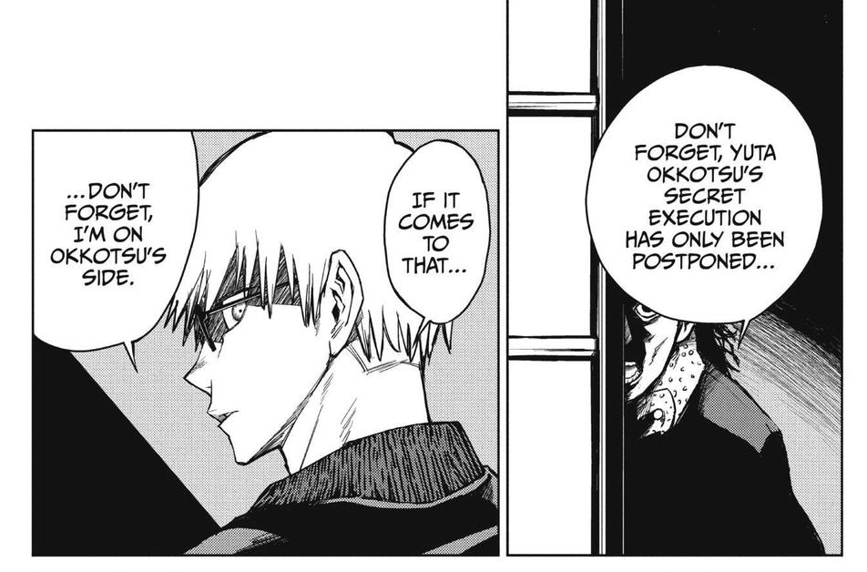 Ch 96 emphasizes Gojo's birth shifting the balance between curses and sorcerers, but it could be a shift between sorcerers and those in power. From a young age to now, Gojo is seen rejecting tradition. Gojo's existence as both the strongest sorcerer and a special grade creates a+