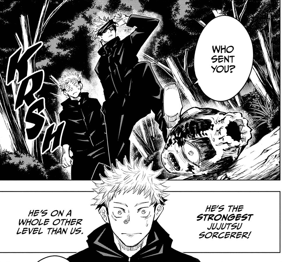 conundrum amongst the Elders. Special grade sorcerers are unchecked powers with near-absolute free will compared to their 1st grade and lower allies, but to be the strongest amongst that unchecked power means Gojo is the one above all and his words/decisions hold more weight than