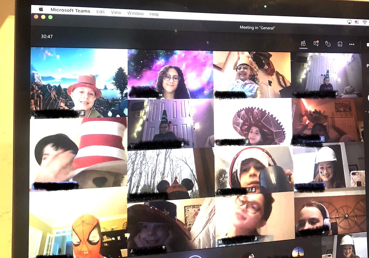 When someone shows up to class with a silly hat... we have a silly hat day! ❤️ this class!  <a href="/MPE_Mustangs/">Mountain Park ES</a>