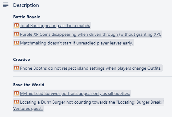SaltyBoii03's tweet photo. Here are the bugs that were fixed in game today! Which one are you happiest about?
#fortnite #fortniteseason5 #fortnitezeropoint #fortnitebr #fortnitebattleroyale #fortnitecommunity #gaming #fortnitenews #fortniteleaks #fortniteupdate #fortniteupdateday #fortnitesupport #glitches https://t.co/OdmIy88zMp