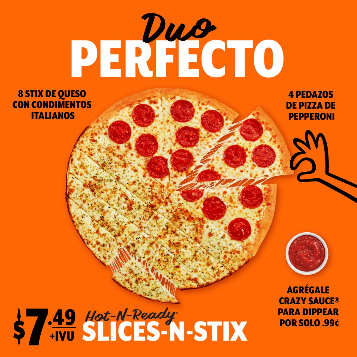LCPuertoRico's tweet photo. ¿Ya la probaste la combinación más inesperada? 

Que esperas, ¡Ven por ella hoy! #LittleCaesars #PuertoRico #PizzaPizza https://t.co/dHlz4eHXXz