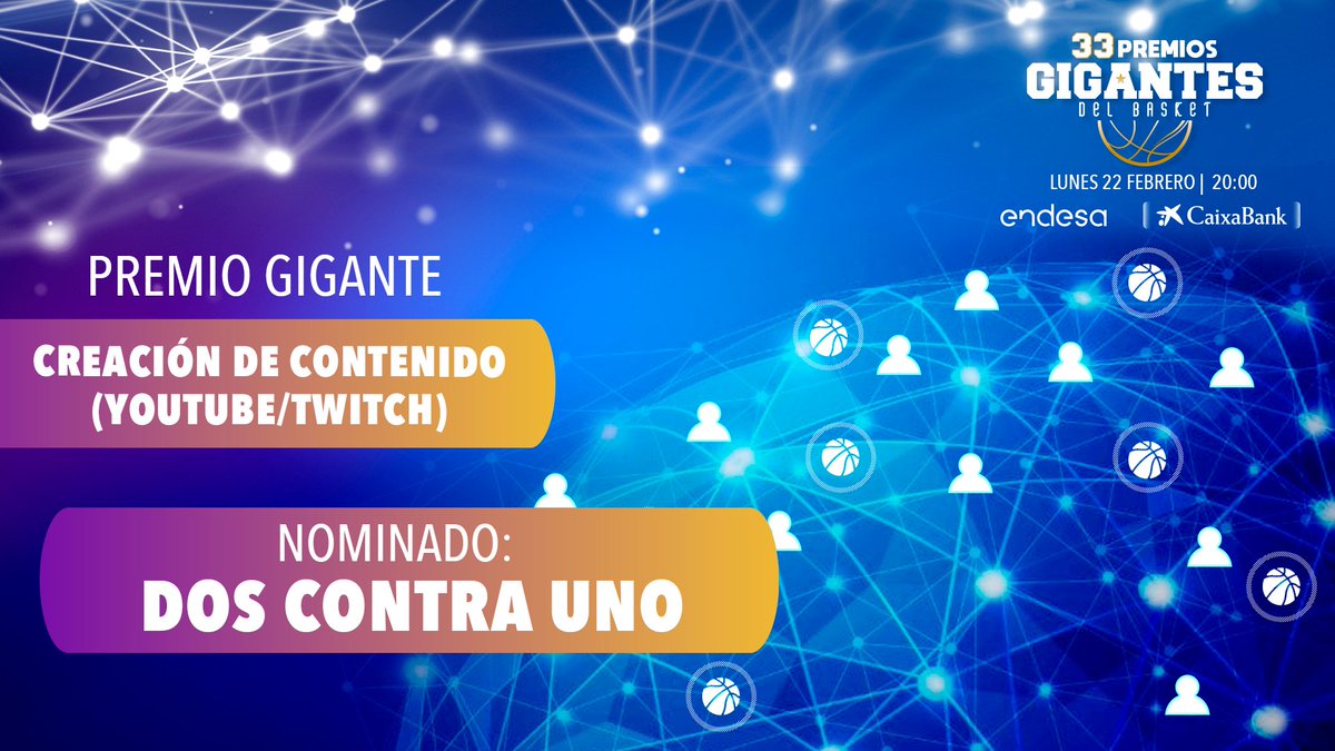 GIGANTESbasket's tweet photo. 📺🏀PREMIO GIGANTE CREACIÓN DE CONTENIDO🎮🕹️

RT/LIKE si crees que @2contra1_  debe ganarlo

GANARÁ el que + suma de RT🔄 y LIKES ♥️ tenga en total

Consulta la lista de nominados #PremiosGigantes https://t.co/s6VfqzLddF https://t.co/qqHGVCmASl