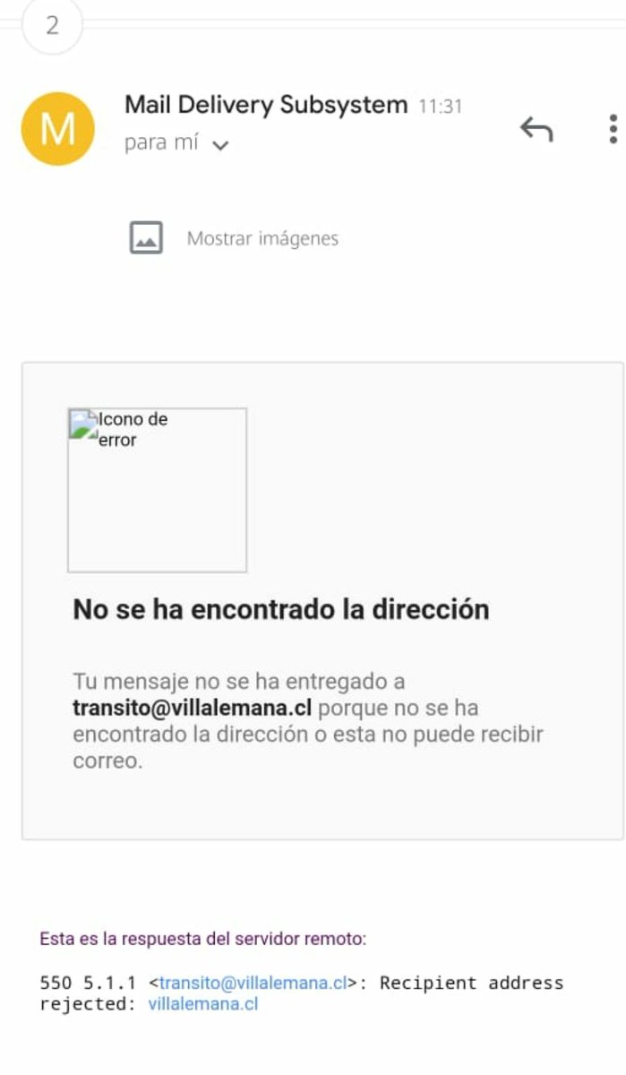 drsmachine's tweet photo. @Munivillalemana Hola, los correos funcionan con mayusculas y minusculas, pero de todas maneras tampoco funciona como indica (minusculas), algun otro correo? https://t.co/83ADnktMfm