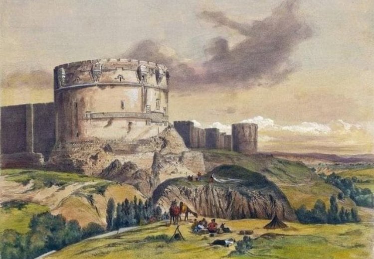 kulturamed's tweet photo. Fransız Ressam Jules Laurens’in 1847 yılında kaleme aldığı Ulu Beden (Ben u Sen) Burcu. https://t.co/TdAmABiy5L