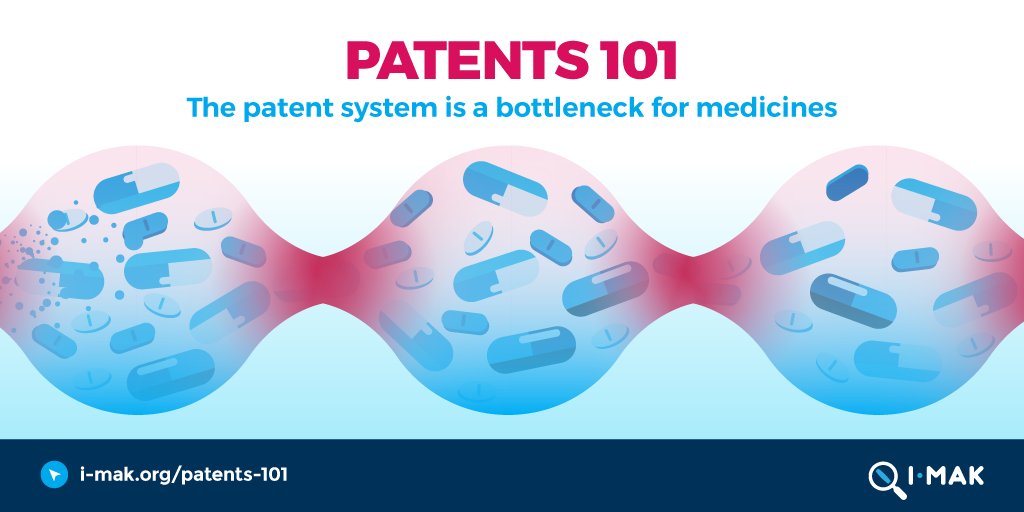 From drug development to drug access, the U.S. patent system is a bottleneck to getting people the medicines they need. (5/5)Read the facts in our latest brief, Patents 101:  https://www.i-mak.org/patents-101 