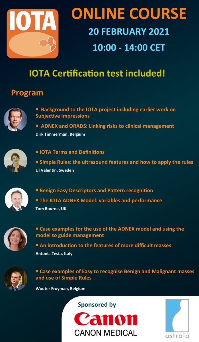 We would like to bring your attention to our upcoming IOTA Online Course on 20th of February 2021. More information and registration form can be found here: rebrand.ly/iota-course