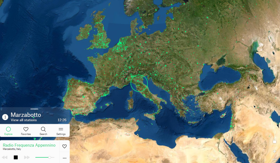 e507's tweet image. Radio Garden; dünya haritası üzerinden istediğiniz bölgenin #radyolarını canlı dinlemeye olanak veren süper bir Hollanda girişimi. iOS ve Android app&apos;leri de var ancak tarayıcıda bile çok iyi... ufak noktaları hedef almak yeterli.

radio.garden