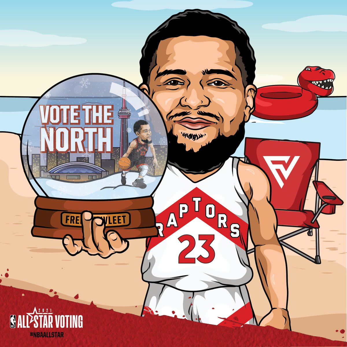 LAST DAY OF ALL-STAR VOTING 

<a href="/FredVanVleet/">Fred VanVleet</a> | #NBAAllStar 

⭐️ 1 RT = 2 Votes ⭐️