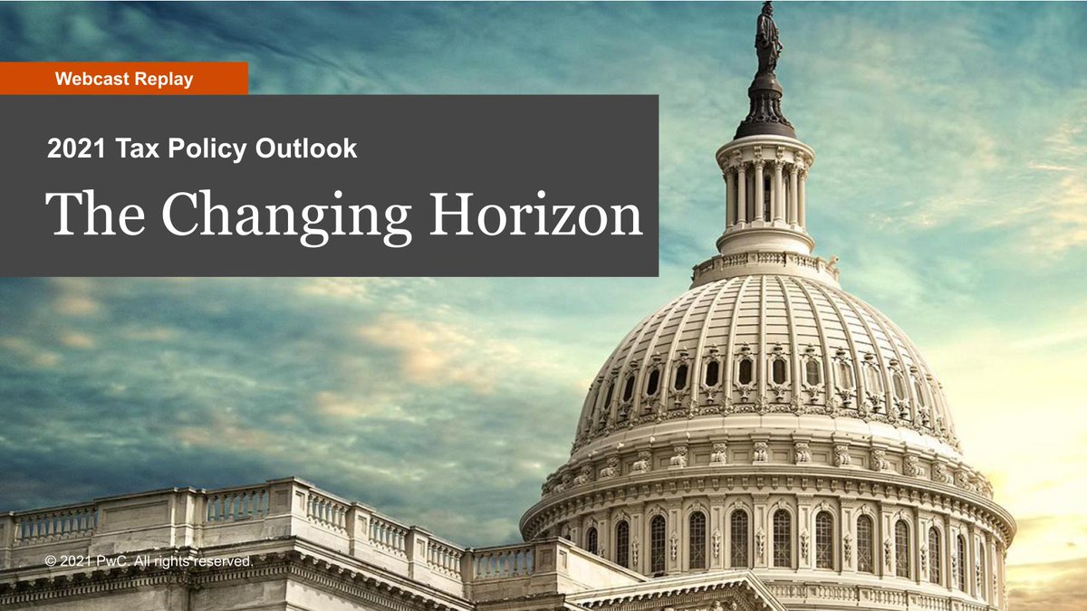 I am intellectually curious by nature, and it’s SUCH a fascinating year for #tax #policy, so participating in PwC’s Tax Policy Outlook webcast with my amazing colleagues really piqued my interest! Catch the replay here for all-things tax policy in 2021! bit.ly/3tRF2Xo