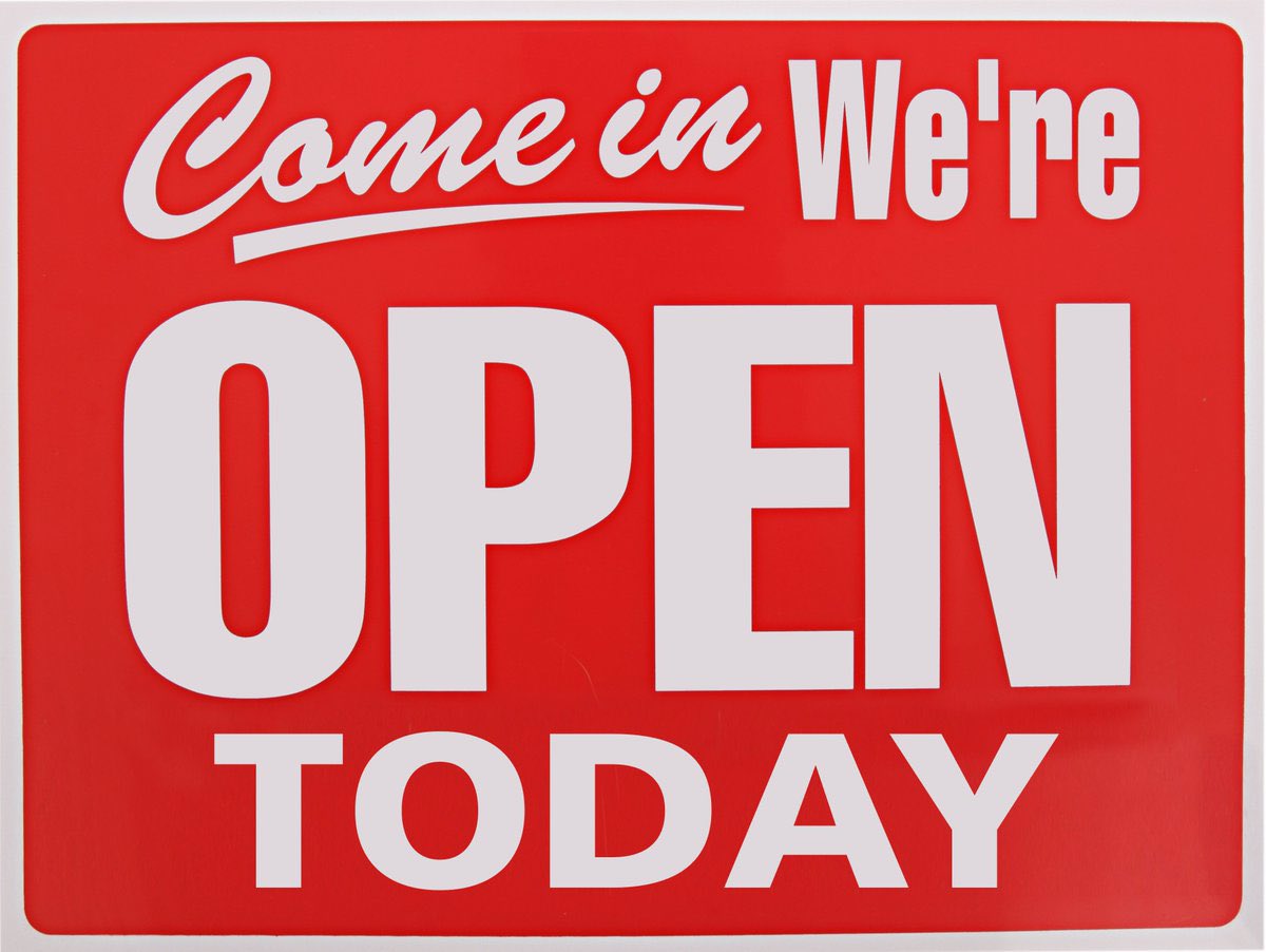 We are OPEN today from 11am till 7pm. So, if you can get to us safely then come on in and see us! 

#PostUp