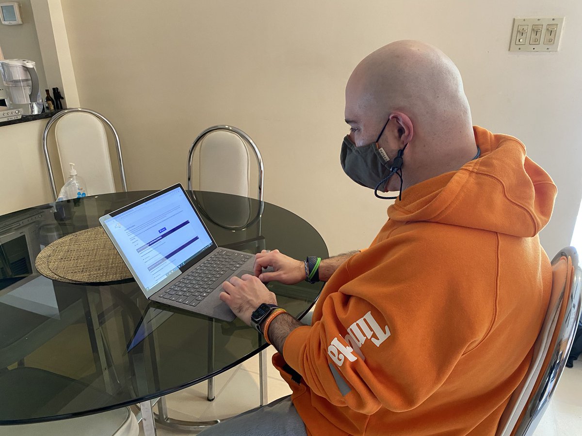 Seth Urbinder from Queens got a kidney transplant in 2015 and now he’s trying to get a vaccine appointment at a state site since he’s now eligible. He’s spent hours at his kitchen table and still...nothing. Story tonight <a href="/NY1/">Spectrum News NY1</a>  Thanks <a href="/Sethwho78/">Seth</a> for the interview