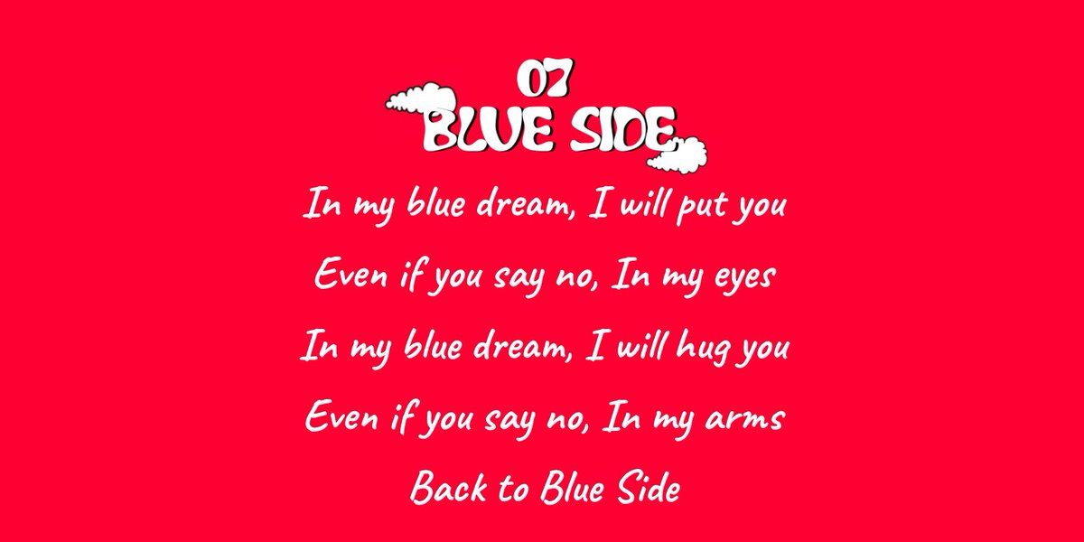 The first lines remind me of Namjoon's verse from Telepathy, where he says "instead of sleep, my eyes are filled with you". Hoseok here says "in my blue dream, my eyes will be filled with you". The lyrics are so melancholic, very different from the rest of Hope World.++