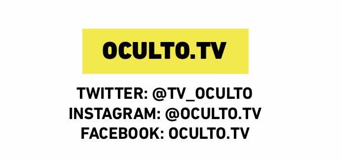 tv_oculto's tweet photo. ¿Ya nos has fichado en todas las redes sociales? Acabamos de llegar pero tenemos mucho que mostrarte. Te esperamos. https://t.co/i8ke7TJEg7