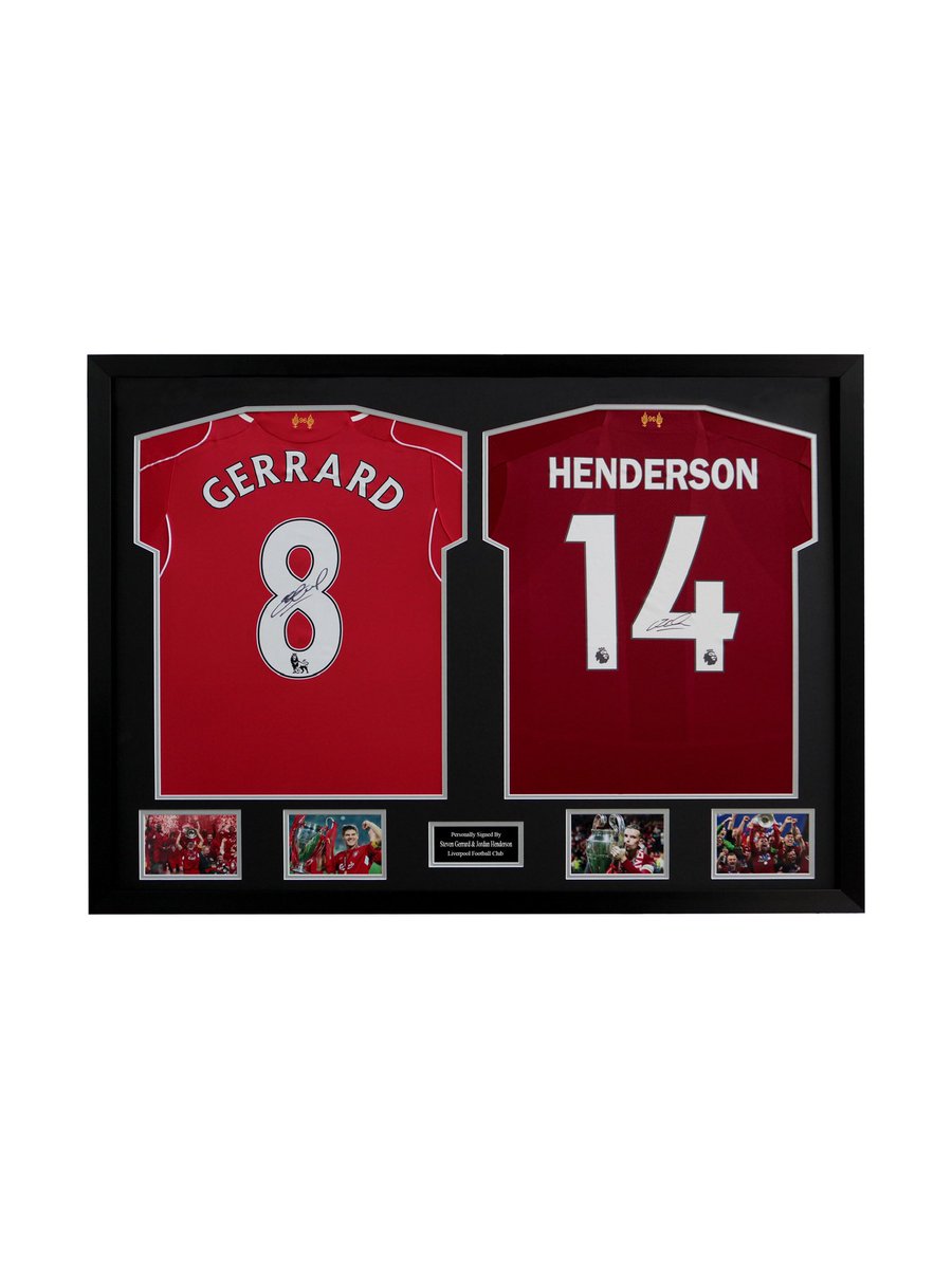 If you missed it ..WOW 🔥🔥the Gerrard shirt is from 14/15 Season, Steven’s last, now a collectors item, Henderson from our league winning season. Many thanks @soccerspeaker I love it 🙌 2 left if anyone wants one 👊